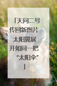 天问二号传回新图片 太阳翼展开如同一把“太阳伞”