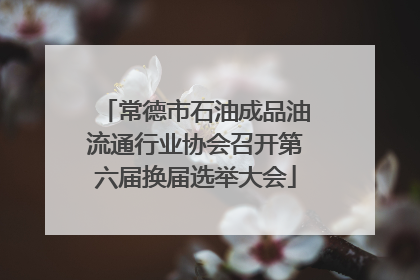 常德市石油成品油流通行业协会召开第六届换届选举大会