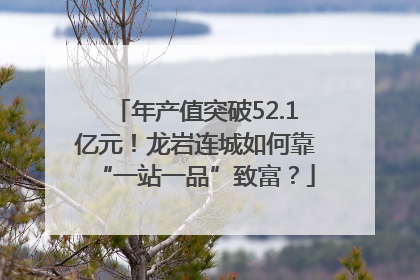 年产值突破52.1亿元！龙岩连城如何靠“一站一品”致富？