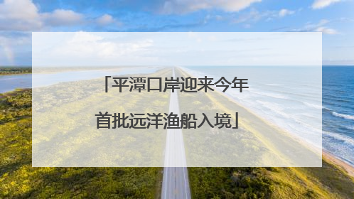 平潭口岸迎来今年首批远洋渔船入境