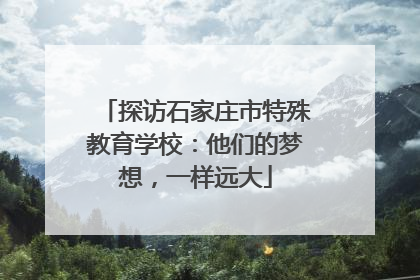探访石家庄市特殊教育学校：他们的梦想，一样远大