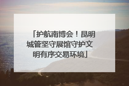 护航南博会！昆明城管坚守展馆守护文明有序交易环境
