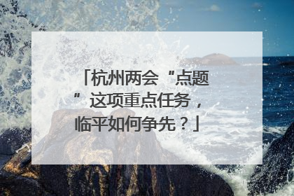 杭州两会“点题”这项重点任务，临平如何争先？