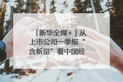 新华全媒+｜从上市公司一季报“含新量”看中国经济发展向“新”
