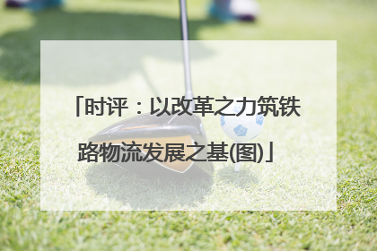 时评：以改革之力筑铁路物流发展之基(图)