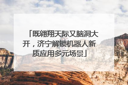 既翱翔天际又脑洞大开，济宁解锁机器人新质应用多元场景