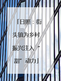 日照：街头镇为乡村振兴注入“甜”动力