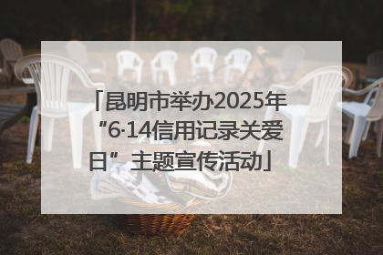 昆明市举办2025年“6·14信用记录关爱日”主题宣传活动