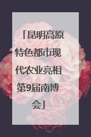 昆明高原特色都市现代农业亮相第9届南博会