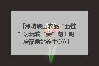 潍坊峡山农品“五链”②玩转“姜”湖！厨房配角站养生C位