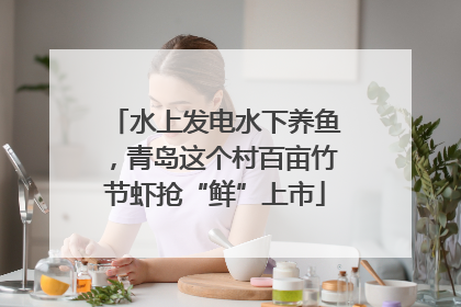 水上发电水下养鱼，青岛这个村百亩竹节虾抢“鲜”上市