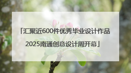 汇聚近600件优秀毕业设计作品 2025南通创意设计周开幕