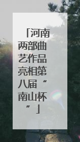 河南两部曲艺作品亮相第八届“南山杯”