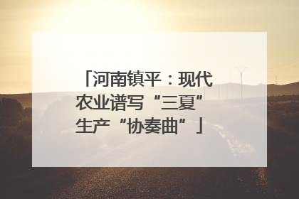 河南镇平：现代农业谱写“三夏”生产“协奏曲”
