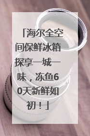 海尔全空间保鲜冰箱探享一城一味，冻鱼60天新鲜如初！
