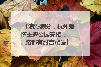 浪漫满分，杭州爱情主题公园亮相，一路都有甜言蜜语