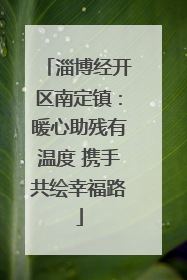 淄博经开区南定镇：暖心助残有温度 携手共绘幸福路