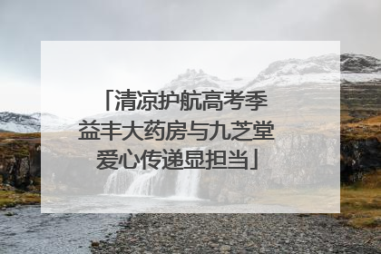 清凉护航高考季 益丰大药房与九芝堂爱心传递显担当