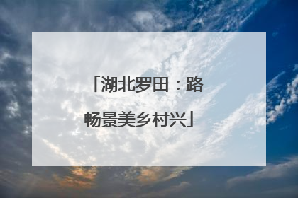 湖北罗田：路畅景美乡村兴