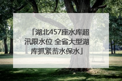 湖北457座水库超汛限水位 全省大型湖库抓紧蓄水保水