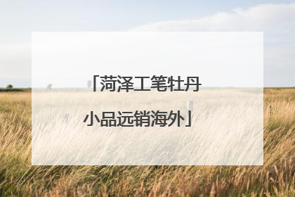 菏泽工笔牡丹小品远销海外