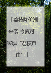 荔枝降价潮来袭 今夏可实现“荔枝自由”