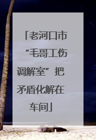老河口市“毛哥工伤调解室”把矛盾化解在车间