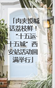 肉夹馍喊话荔枝鲜！“十五运·十五城”西安站活动圆满举行