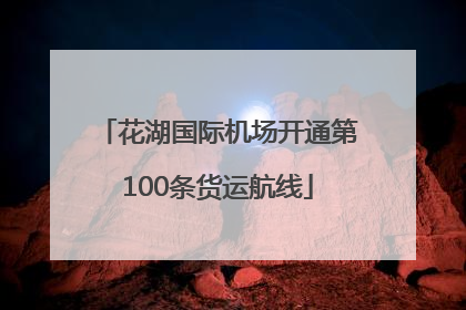 花湖国际机场开通第100条货运航线