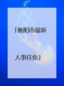 衡阳市最新人事任免