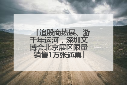 追殷商热展、游千年运河，深圳文博会北京展区限量销售1万张通票