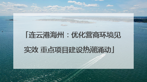 连云港海州：优化营商环境见实效 重点项目建设热潮涌动