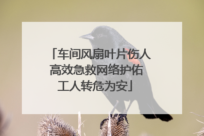 车间风扇叶片伤人 高效急救网络护佑工人转危为安