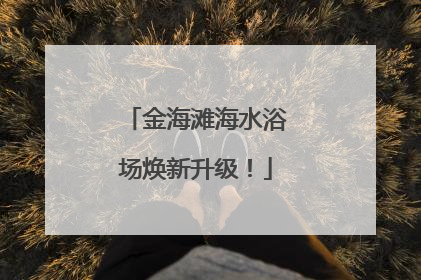 金海滩海水浴场焕新升级！