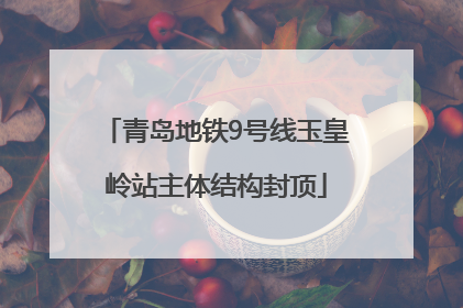 青岛地铁9号线玉皇岭站主体结构封顶