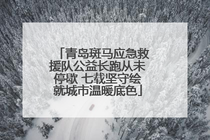 青岛斑马应急救援队公益长跑从未停歇 七载坚守绘就城市温暖底色