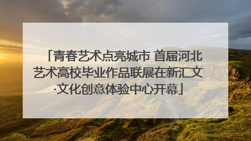 青春艺术点亮城市 首届河北艺术高校毕业作品联展在新汇文·文化创意体验中心开幕