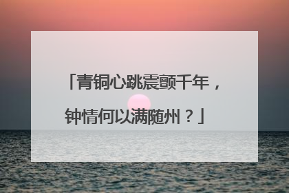 青铜心跳震颤千年，钟情何以满随州？