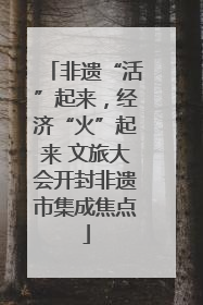 非遗“活”起来，经济“火”起来 文旅大会开封非遗市集成焦点
