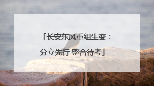 长安东风重组生变：分立先行 整合待考