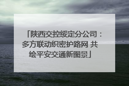 陕西交控绥定分公司：多方联动织密护路网 共绘平安交通新图景