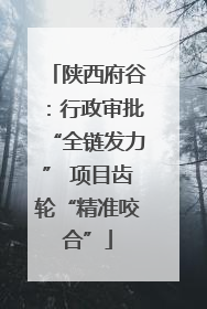 陕西府谷：行政审批“全链发力” 项目齿轮“精准咬合”