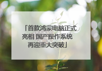 首款鸿蒙电脑正式亮相 国产操作系统再迎重大突破