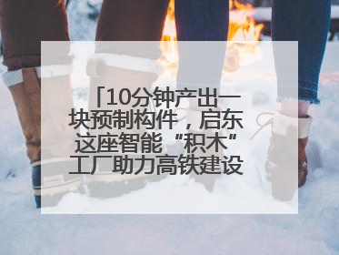 10分钟产出一块预制构件，启东这座智能“积木”工厂助力高铁建设再提速