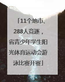 11个地市、288人竞逐，省青少年学生阳光体育运动会游泳比赛开赛