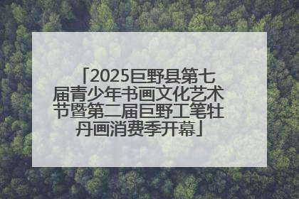 2025巨野县第七届青少年书画文化艺术节暨第二届巨野工笔牡丹画消费季开幕