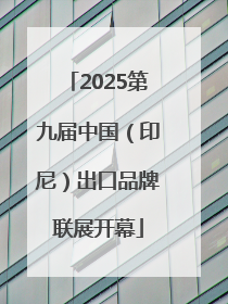 2025第九届中国（印尼）出口品牌联展开幕