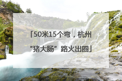 50米15个弯，杭州“猪大肠”路火出圈
